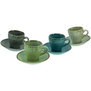 CreaTable Nature Collection Espressotassen-Set 8-tlg. mehrfarbig