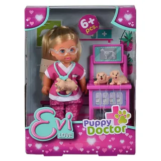 Mini Puppe Welpen Doktor Tierarzt Spielset mit Zubehör und Hunden