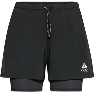 Odlo Essential 2-in-1 Short Damen Schwarz XS