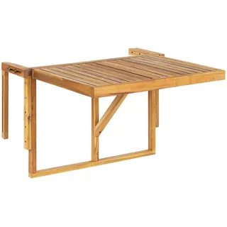Beliani Gartentisch 69 x 51 x 70 cm Braun/Bronze
