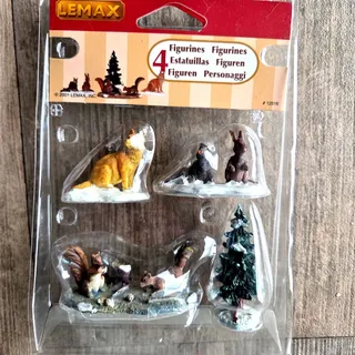 Lemax Weihnachtsfigur Woodland animals - Grün