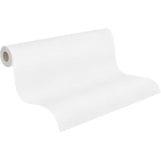 A.S. Création Vliestapete - Uni Tapete 307271 in Weiß - einfarbige Wandtapete für verschiedene Räume 10,05 m x 0,53 m