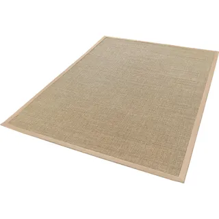 Dekowe Sisalteppich »Mara S2 mit Bordüre«, rechteckig, 5 mm Höhe, Flachgewebe, Material: 100% Sisal, Wohnzimmer, Kundenliebling Dekowe champagner/meliert B: 60 cm   1 St.