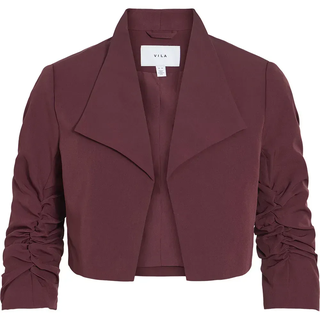 Vila Her Bin Cropped Blazer Jacke - Port Royale - 34