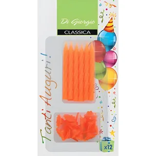 Cereria di Giorgio 5433 Teelichter Spirale mit Ständer Farben Fluo, Mehrfarbig