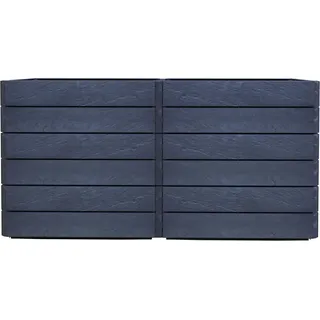 Garantia Hochbeet-Set Ergo Quadro 160 cm x 80 cm x 75 cm Anthrazit