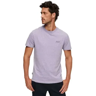 Superdry Vintage Logo Embroidered Kurzarm-t-shirt - Iris Purple Marl - S