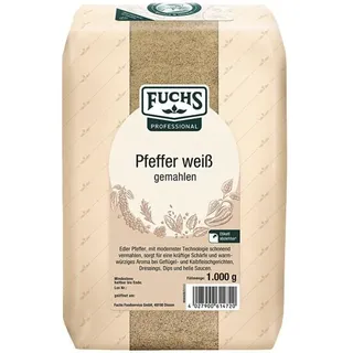 FUCHS Pfeffer weiß gemahlen Gewürz, 1,0 kg