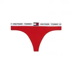 Tommy Hilfiger für Damen. UW0UW02198 Tanga 85 rot (S), Heimtextilien, Baumwolle, Nachhaltig
