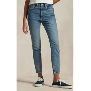 Polo Ralph Lauren für Damen. 211969391001 Super Slim High Rise Jeans blau (34/32), Lässig, Baumwolle, Denim