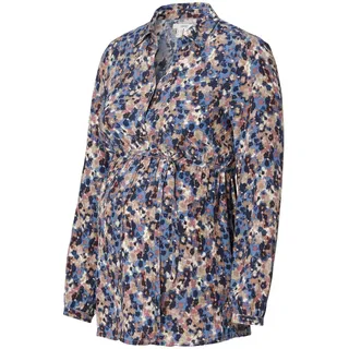 ESPRIT Maternity Damen Blouse Nursing Long Sleeve Allover Print Bluse, Blue-300, 44
