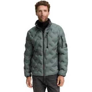 Tom Tailor Herren Hybrid Steppjacke mit verstaubarer Kapuze