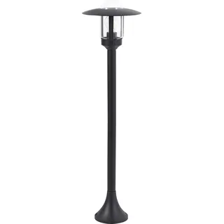 BELIANI Pollerleuchte Schwarz aus Aluminium 98 cm Außenbeleuchtung Gartenbeleuchtung Wegeleuchte Outdoor Modernes Design für Garten - Schwarz