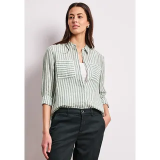 STREET ONE Hemdbluse gestreift Grün 42