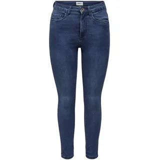 ONLY Damen ONLROYAL HIGH Skinny PIM504 Petit FN Hose, Medium Blue Denim, M/28