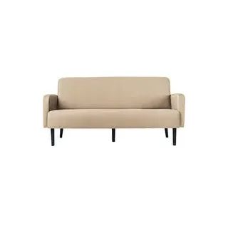 meet powered by PAPERFLOW 3-Sitzer Sofa LISBOA elfenbein schwarz Stoff 176,0 x 81,5 x 83,0 cm, 1 St.