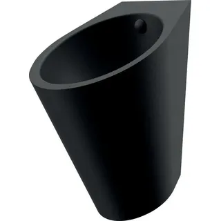 Delabie Urinal FINO wandh. Anschl. von hinten Edelstahl matt schwarz