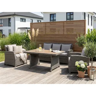 Konifera Gartenlounge-Set 12-tlg. Braun