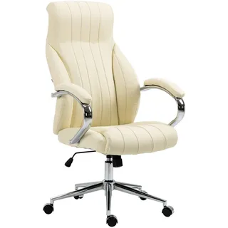 CLP Chefsessel Echtleder Creme