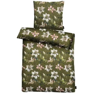 APELT Bettwäsche »Lilia« 2 Stk. tlg. GOTS zertifiziert - aus Bio-Baumwolle, grün