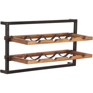 SIT Möbel Weinregal 65 x 25 x 35 cm Schwarz