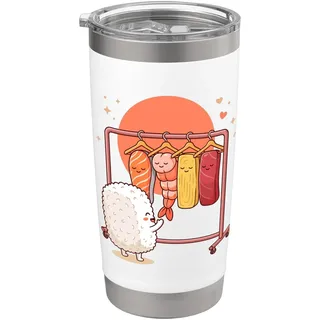Funny Sushi Rice Character Shopping for Neta Outfits Cute Doppelwandiger Edelstahl-Thermobecher