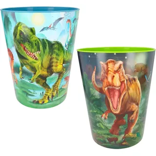 Depesche 12629 Dino World Mülleimer - Beige