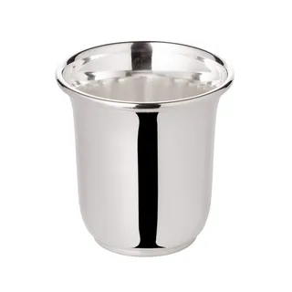EDZARD Schnapsbecher Cuno (Höhe 5 cm, 4 cl), schwerversilbert, Handarbeit - Becher silber, Silberbecher für Schnaps, Likör, Obstler, Ouzo