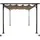 Pergola HWC-C42 3,5 x 3,5 m taupe-braun