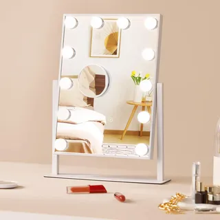 Vevor Hollywood Schminkspiegel mit Beleuchtung Kosmetikspiegel 410x300mm dimmbar