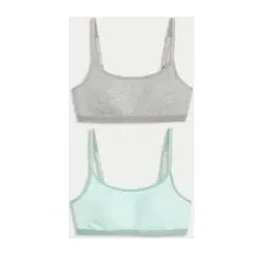 Womens M&S Collection Lot de 2premières brassières sans armatures - Light Aqua, Light Aqua - 8