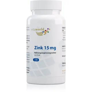 Vita World Zink 15 mg Kapseln zur Entgiftung des Organismus und zur Stärkung der Immunität 68 g