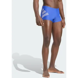 adidas Big Bars Badehose Semi Lucid Blue/White M