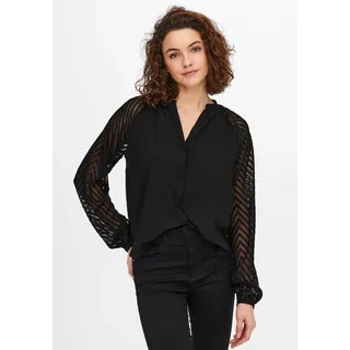 ONLY Langarmbluse »ONLLISA L/S BUTTON TOP WVN« ONLY Black S (36)