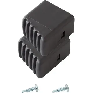MONTO Fuß schwarz 33x20 mm (Paar) - Schwarz