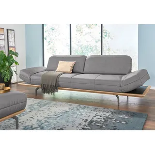 Creation BY ROLF BENZ 3-Sitzer »CR.420, Designsofa, Loungesofa« in 2 Qualitäten, Holzrahmen in Eiche Natur oder Nußbaum, Breite 232 cm, grau