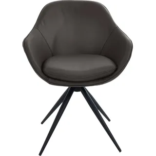 K+W Komfort & Wohnen Drehstuhl ZOOM Leder braun