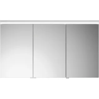 burgbad Lin20 Spiegelschrank LED-Beleuchtung, 3 Türen, mittlerer Tür Anschlag rechts 1200x700x170mm, SPQK120LF5352, Farbe: Basaltgrau Matt mit Laserkante
