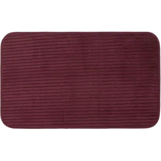 Gözze Badematte »Berlin« Höhe 7 mm rutschhemmend beschichtet fußbodenheizungsgeeignet Badteppich, Uni Farben, Cord Optik, waschbar, lila