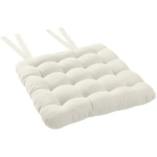 Butlers Stuhlkissen Solid 35x37 cm , Beige , Textil , 37x35 cm , Heimtextilien, Wohntextilien, Sitzkissen