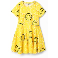 Desigual Mädchen Vest_smiley Limon 8026 Amorito Dress, Gelb, 14 Jahre EU