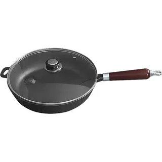 24Cm Gusseisen Eisenguss Bratpfanne Mit Abnehmbaren Griff Krisberg Ks-2565 - Grau, Braun