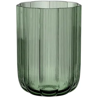 Villeroy & Boch – Fleur Gifts Vase, Höhe: ca. 22,5 cm, Grün, Florale Glasvase für natürliche Blumenarrangements, Hochwertiges Glas