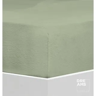 Florella Spannbettlaken »FS9, Flausch-Frottee, mit Rundum-Gummi, 80 % Baumwolle, 20 % Polyester« für Matratzenhöhe bis 25 cm geeignet, grün