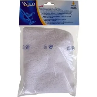 WPRO - Elastische Dampf Tuch 15x15cm (x 3) + (29 x 39, 5 cm x 2 - 481281728513 - Weiß