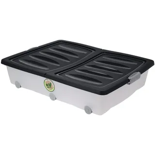 Spetebo Unterbettkommode 80 x 60 x 17 cm 1-tlg. schwarz