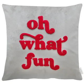 APELT Dekokissen Fun 45 x 10 cm Grau