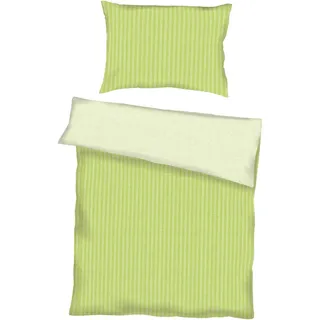 Kaeppel Bettwäsche , Grün , Textil , Graphik , 140x200 cm , bügelleicht , Heimtextilien, Bettwäsche & Leintücher, Bettwäsche, Satin-Bettwäsche