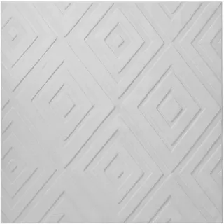 Beliani Borah Teppich 160 x 160 cm Hellgrau
