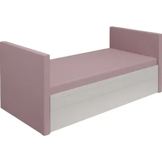 PAIDI Jugendbett »FLYNN in verschiedenen Ausführungen, Ausziehbett mit 2 Liegeflächen« Gästebett, Metallgestell inkl. Lattenroste, 2-in-1 Funktionsbett, rosa